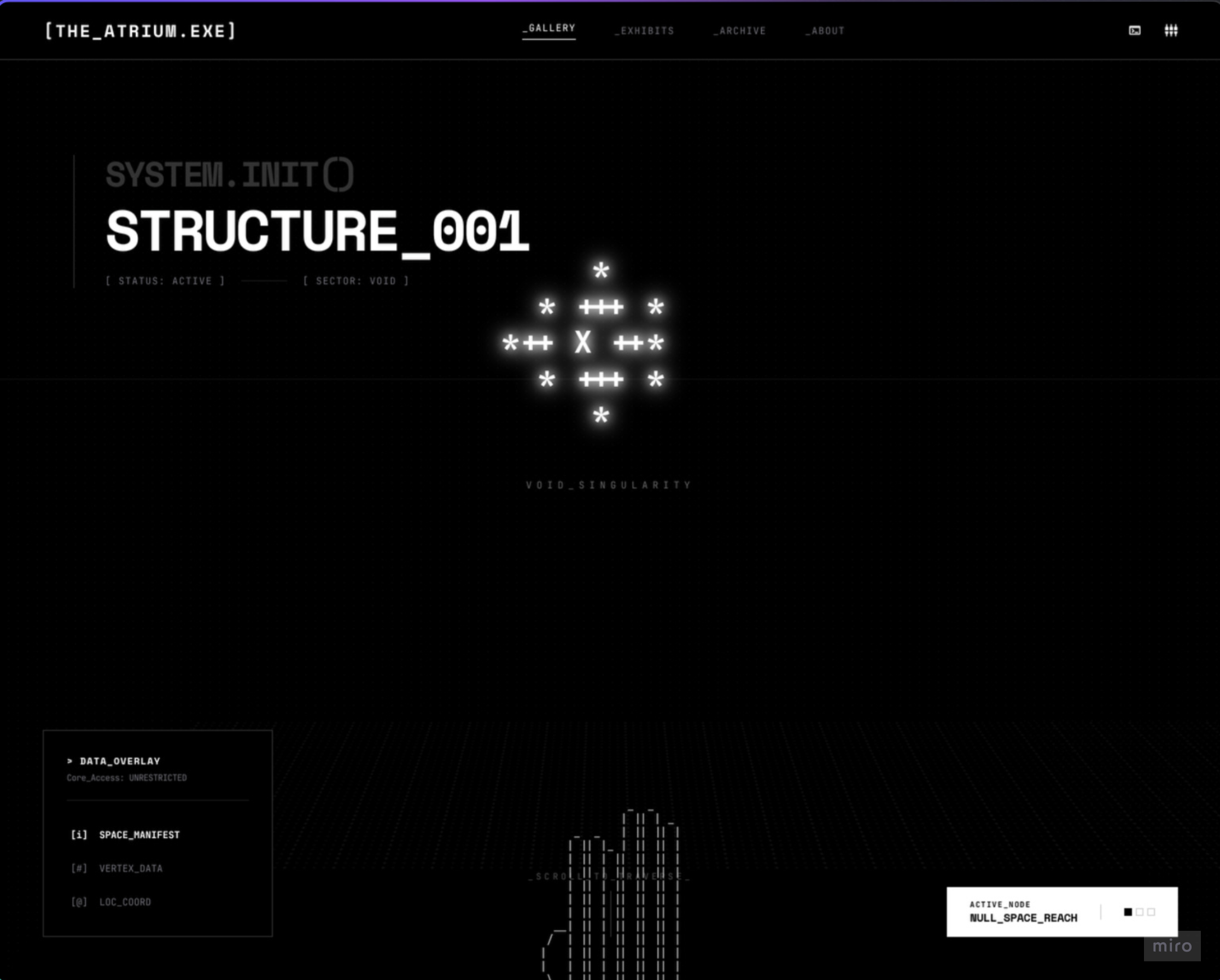 Using a second prompt for AI to make an ascii-themed website